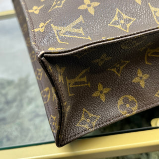 LOUIS VUITTON Sac Plat Brown Monogram Canvas Tote Bag