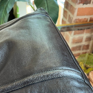 GUCCI Britt Medium Black Leather Tote Bag