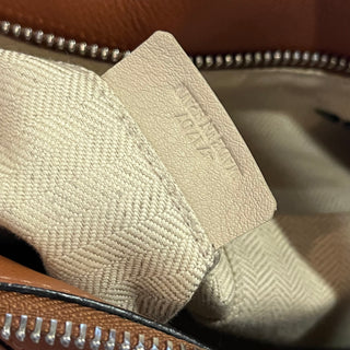 LOEWE Medium Puzzle Brown Classic Calfskin Leather Shoulder Bag
