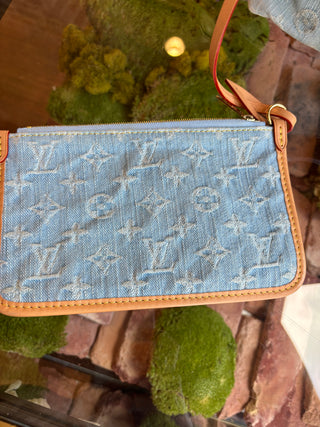 LOUIS VUITTON Denim Carryall PM W/ Pouch
