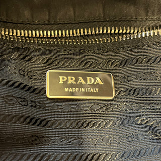 PRADA Black Quilted Nylon Shoulder Bag