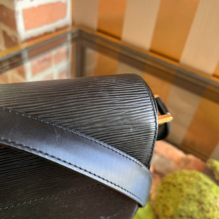 LOUIS VUITTON Buci Black Epi Leather Shoulder Bag