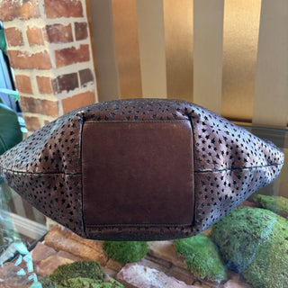 JIMMY CHOO Perforated Leather Star Tote