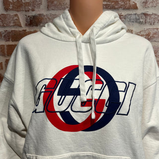GUCCI Interlocking G Logo Crew Neck Hoodie SZM