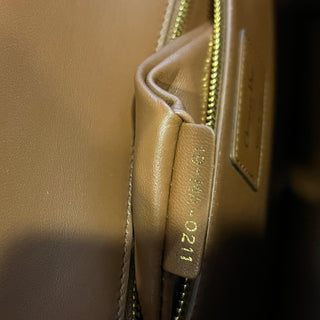 CHRISTIAN DIOR Montaigne 30 Flap Brown Calfskin Leather Shoulder Bag