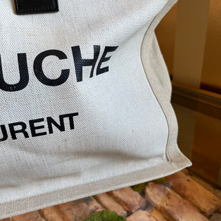SAINT LAURENT Beige Rive Gauche Tote