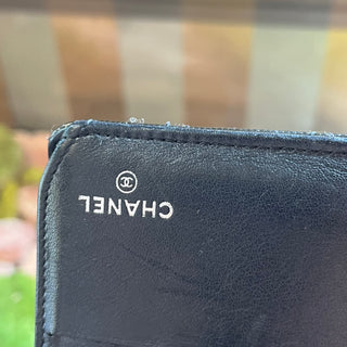 CHANEL Green Patent Leather Wallet