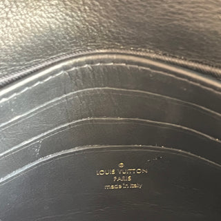 LOUIS VUITTON Wallet On Strap Black Bubblegram Quilted Calfskin Leather Crossbody