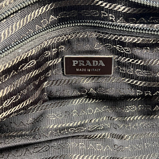 PRADA Cinghiale Bowler Mini Brown Nylon Leather Satchel Bag