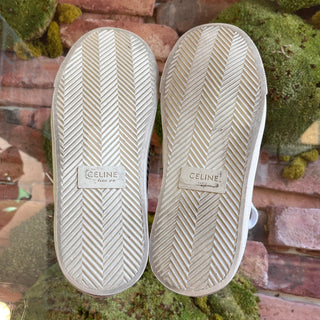 CELINE Blue White Stripe Canvas Sneakers SZ38(8US)