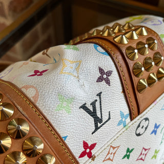LOUIS VUITTON Courtney MM White Monogram Multicolore Shoulder Bag