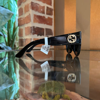 GUCCI GG014SA 001 Black Acetate Square Eye Sunnies