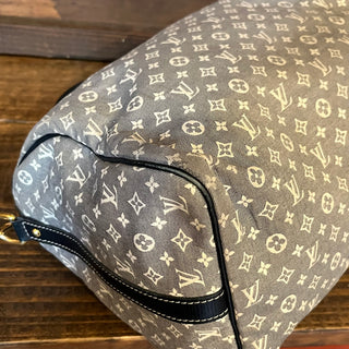 LOUIS VUITTON Speedy Bandouliere Blue Monogram Mini Lin Canvas Satchel