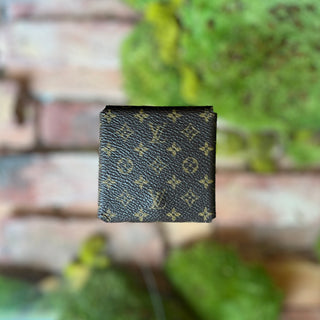 LOUIS VUITTON Mini Folding Monogram Canvas Brown Jewelry Case