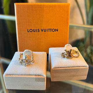 LOUIS VUITTON Lady LV Gold-Tone Ring SZ9