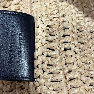 SAINT LAURENT Rive Gauche Natural Raffia Tote Bag