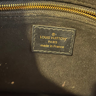 LOUIS VUITTON Petite Malle Souple Black Monogram Empreinte Leather Top Handle Bag