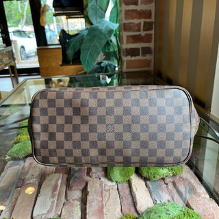 LOUIS VUITTON Neverfull MM Damier Ebene Brown Canvas Tote Bag