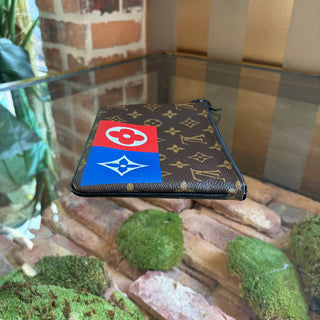 LOUIS VUITTON Monogram Logo Story Zipped Pouch