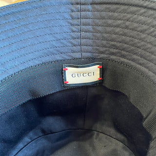 GUCCI Black Canvas Bucket Hat SZM