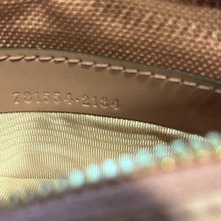 GUCCI Super Mini Jumbo GG Embossed Leather Crossbody Bag