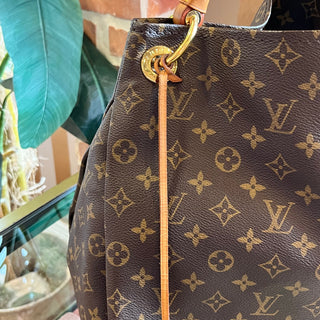 LOUIS VUITTON Artsy MM Brown Monogram Canvas Hobo Bag