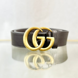 GUCCI Mens Apoot Brown Leather Belt 100/40