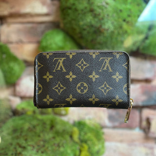 LOUIS VUITTON Zippy Organizer Brown Monogram Canvas Wallet