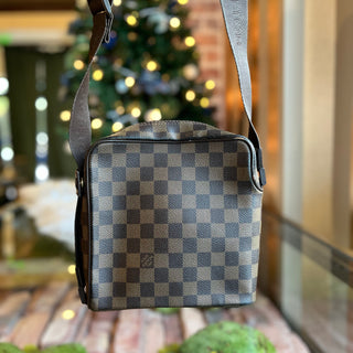 LOUIS VUITTON Olav PM Damier Ebene Canvas Crossbody Bag