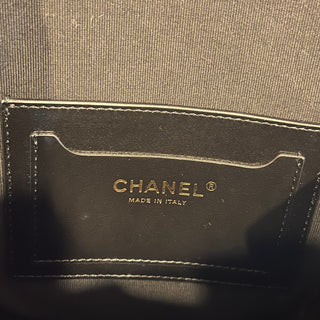 CHANEL My Pocket Quilted Shiny Calfskin Backpack