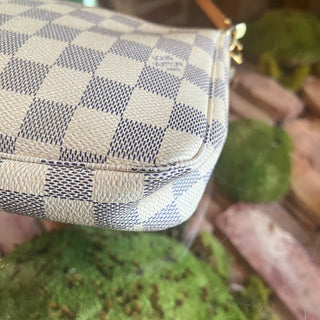 LOUIS VUITTON Pochette Accessories Damier Azur Shoulder Bag