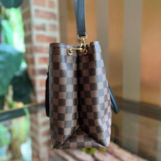 LOUIS VUITTON LV Riverside Black Damier Ebene Canvas Tote Bag