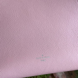 LOUIS VUITTON LockMe Cabas Pink Perforated Leather Monogram Flower Tote Bag