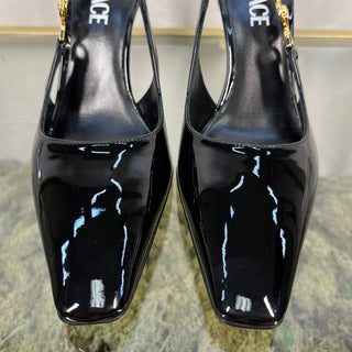 VERSACE 95' SlingBack Pumps 85mm Black SZ36