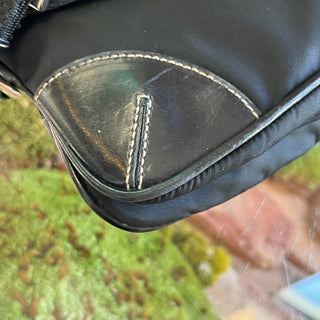 PRADA Black Tessuto Nylon Belt Bag