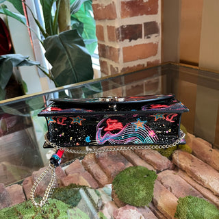 CHRISTIAN LOUBOUTIN Cabata Starlight Loubi54 Patent Leather Clutch