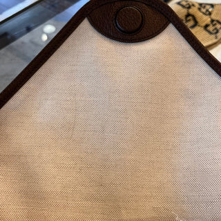 GUCCI Neo Vintage Medium GG Supreme Monogram Web Flap Crossbody