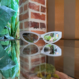 VERSACE MOD.4470-B 5474/1U Silver Cat Eye Sunglasses