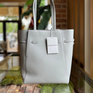GIVENCHY Voyou North South Small Light Grey Calfskin Tote