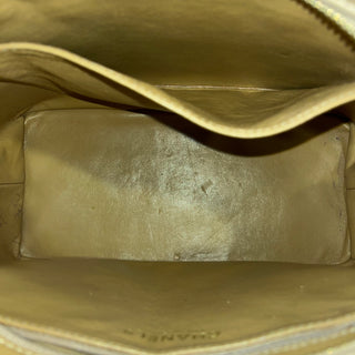 CHANEL Medallion Beige Quilted Caviar Leather Tote Bag
