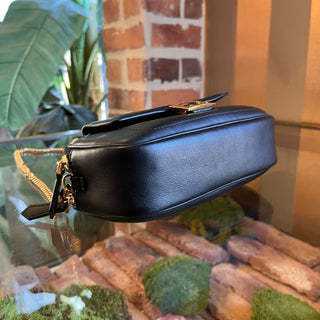 FENDI Easy 2 Baguette Black Leather Crossbody