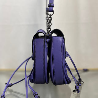 BOTTEGA VENETA Two Micro Purple Nappa Intrecciato Shoulder Bag