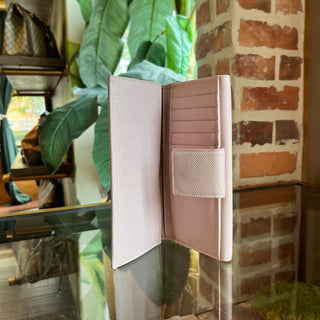 BVLGARI Serpenti Pink Leather Long Wallet