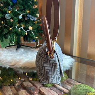 FENDI Denim FF Jacquard Mamma Baguette