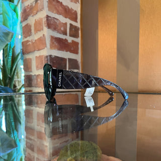 CHANEL 5426 c.501/S4 Quilted Black Acetate Oversized Sunglasses
