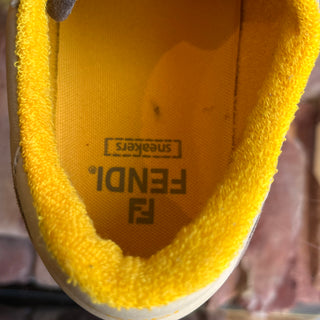 FENDI Beige Match Suede Leather Low Top Sneakers SZ41(11US)