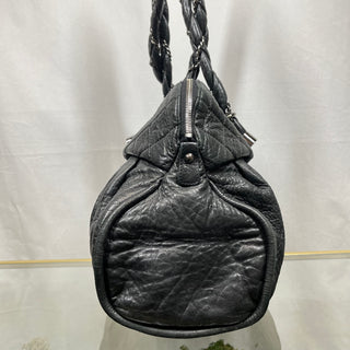 CHANEL Lady Braid Large Black Distressed Lambskin Satchel Bag