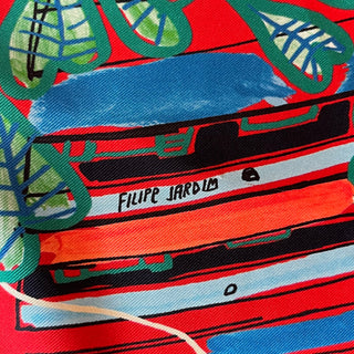 HERMES Modernisme Tropical Silk Scarf