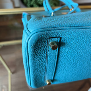 HERMES Bleu Paon Togo Birkin 30