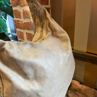 BALENCIAGA Giant 21 Beige Chevre Leather Hobo Bag
